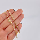 Tobillera Gc Dijes 4.05 g / 10 in / 3.2 mm Oro Amarillo 18K