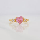 Anillo Corazon 1.8g / T5 Oro Amarillo 18K