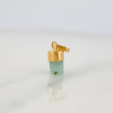 Dije Morralla Esmeralda 0.4g / 1/2 in Oro Amarillo 18K