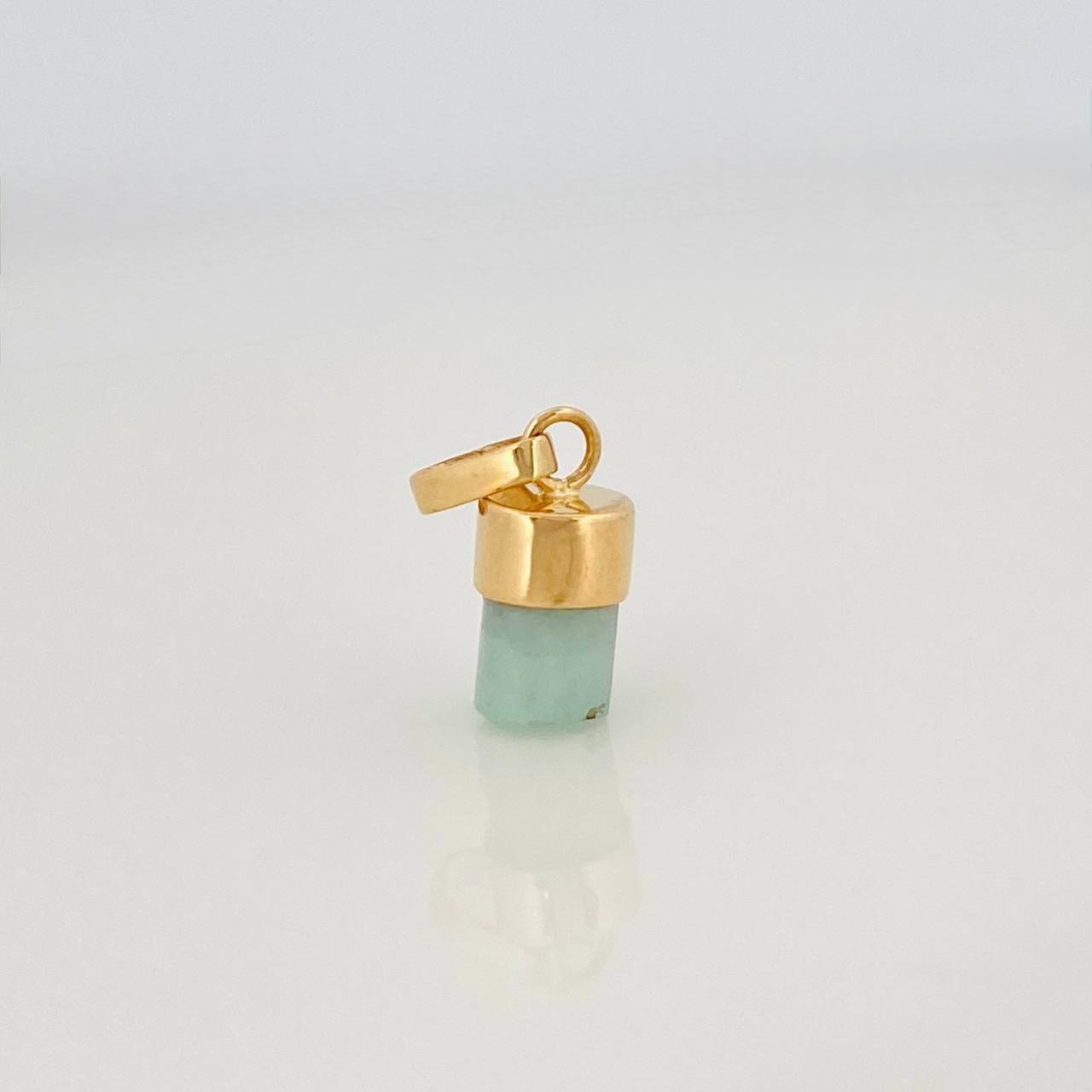 Dije Morralla Esmeralda 0.4g / 1/2 in Oro Amarillo 18K