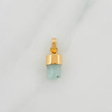 Dije Morralla Esmeralda 0.4g / 1/2 in Oro Amarillo 18K