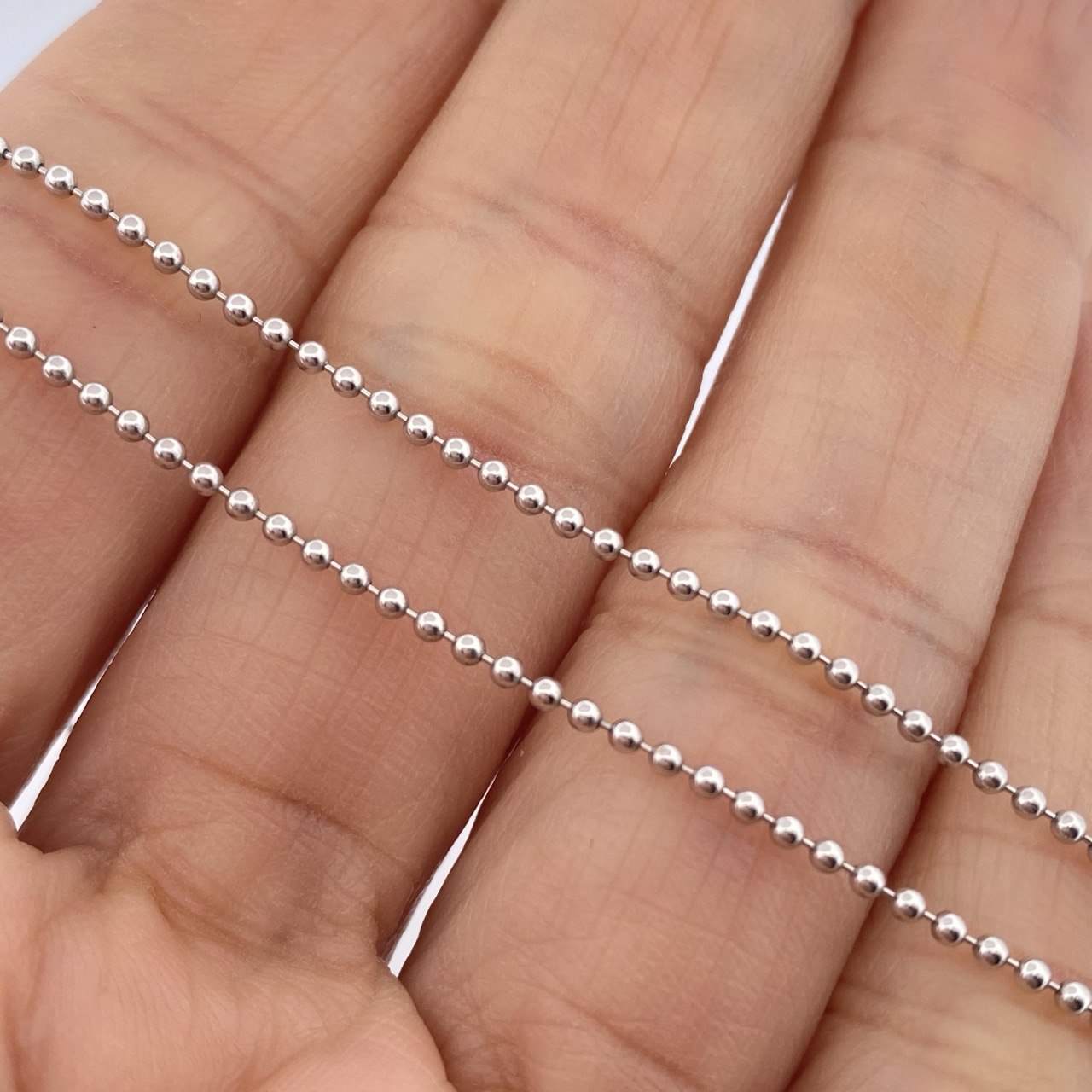 Morse Chain 1.35gr / 17.8in / 18K White Gold +3$