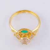 Anillo Solitario Aura Vintage 1.85 g / T7 Oro Amarillo 18K