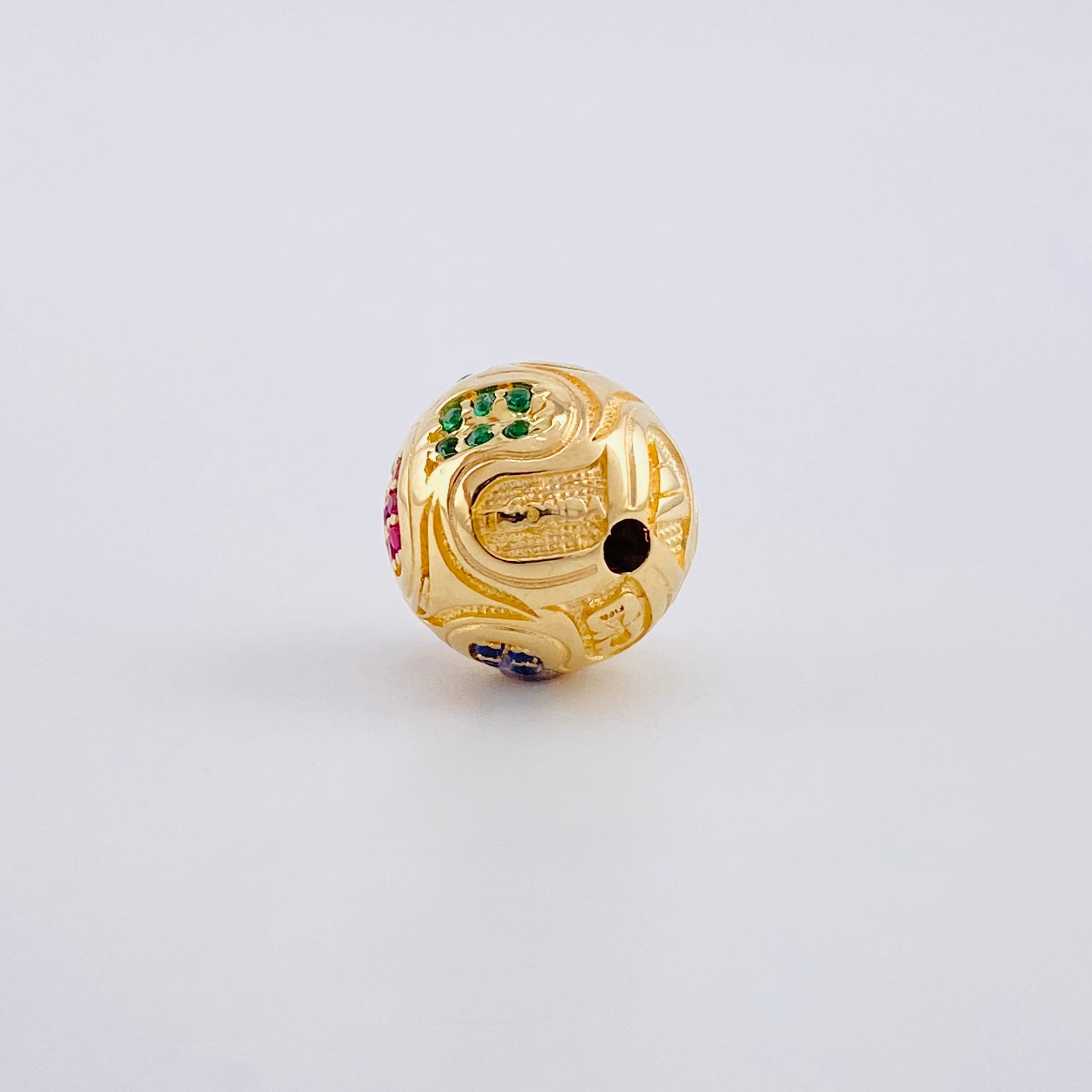Herraje Balón 2 g / 1/2 in Oro Amarillo 18K