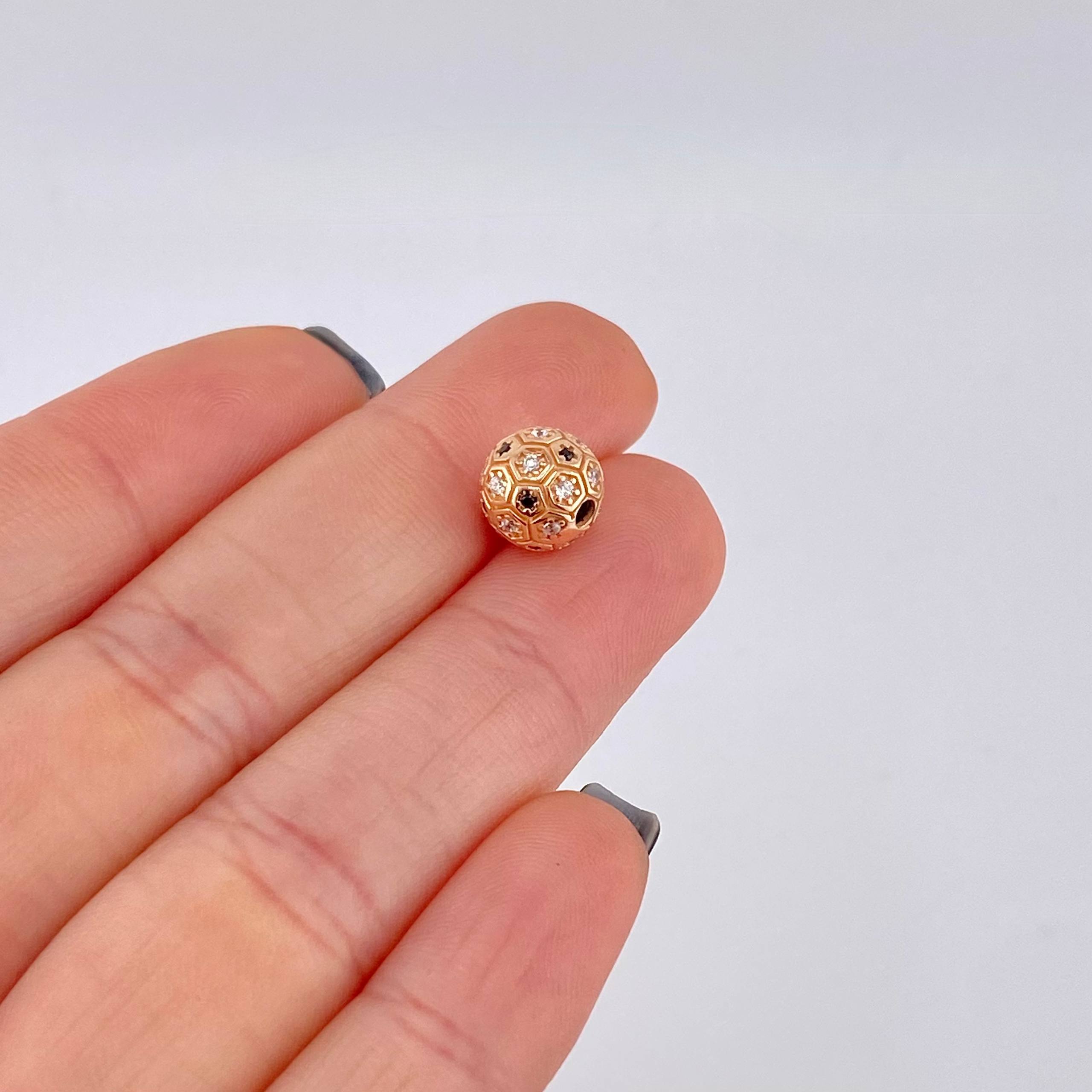 Charm Ball 1.55 g / 1/4 in 18K Rose Gold