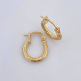 Hoop Earrings Carly 1.05gr / 1.5cm / 18K Gold &