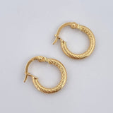 Hoop Earrings Carly 1.05gr / 1.5cm / 18K Gold &