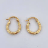 Hoop Earrings Carly 1.05gr / 1.5cm / 18K Gold &