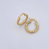 Hoop Earrings Kataleya 1.1gr / 1.6cm (0.6in) / 18K Gold &