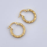 Hoop Earrings Kataleya 1.1gr / 1.6cm (0.6in) / 18K Gold &