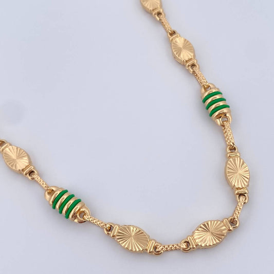 Diamond-Cut Link Chain 16.05gr / 61cm / 18K Gold &