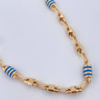 Rustic Rhombus Chain 15.1gr / 24.2in / 18K Gold &