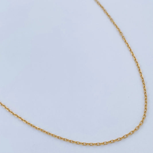 Cadena Aro Seguido 1.35gr / 18 in / 1mm Oro Amarillo +3 18K %
