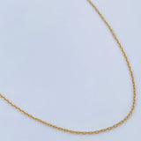 Cadena Aro Seguido 1.35gr / 18 in / 1mm Oro Amarillo +3 18K %