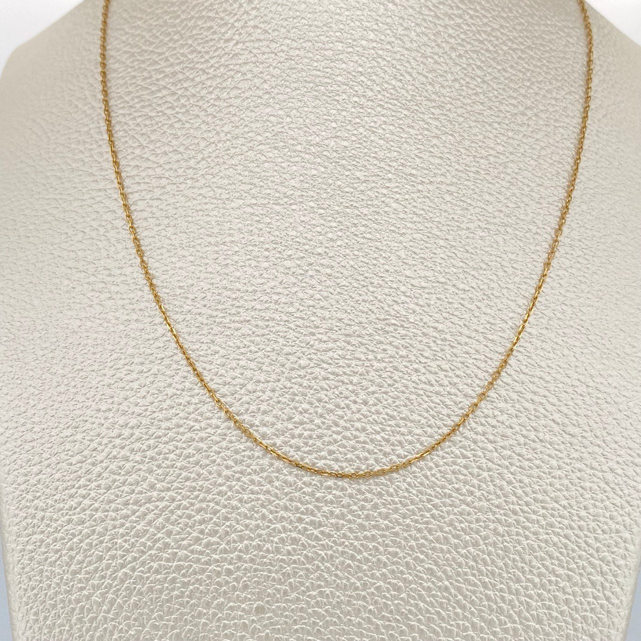 Classic Link Chain 1.3gr / 17 3/4 in / 18K Gold +3 &