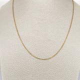 Classic Link Chain 1.3gr / 17 3/4 in / 18K Gold +3 &