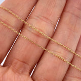 Cadena Aro Seguido 1.6gr / 19 3/4 in / Oro Amarillo +3 18K &