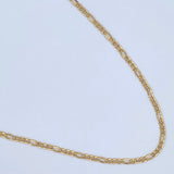 Figaro Chain 3.6gr / 24in / 18K Gold +1 &