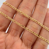 Figaro Chain 3.6gr / 24in / 18K Gold +1 &