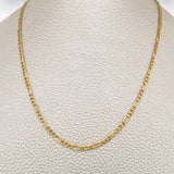 Figaro Chain 3.6gr / 24in / 18K Gold +1 &