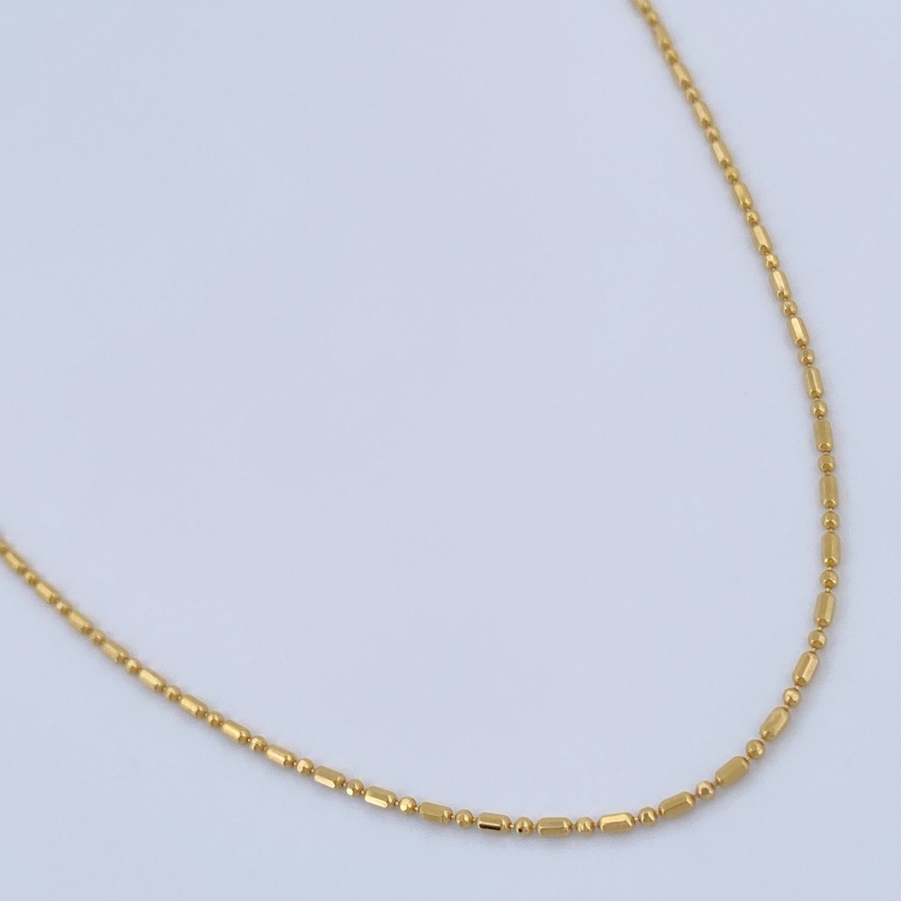Morse Chain 2.2gr / 17 3/4 in / 18K Gold +3 &