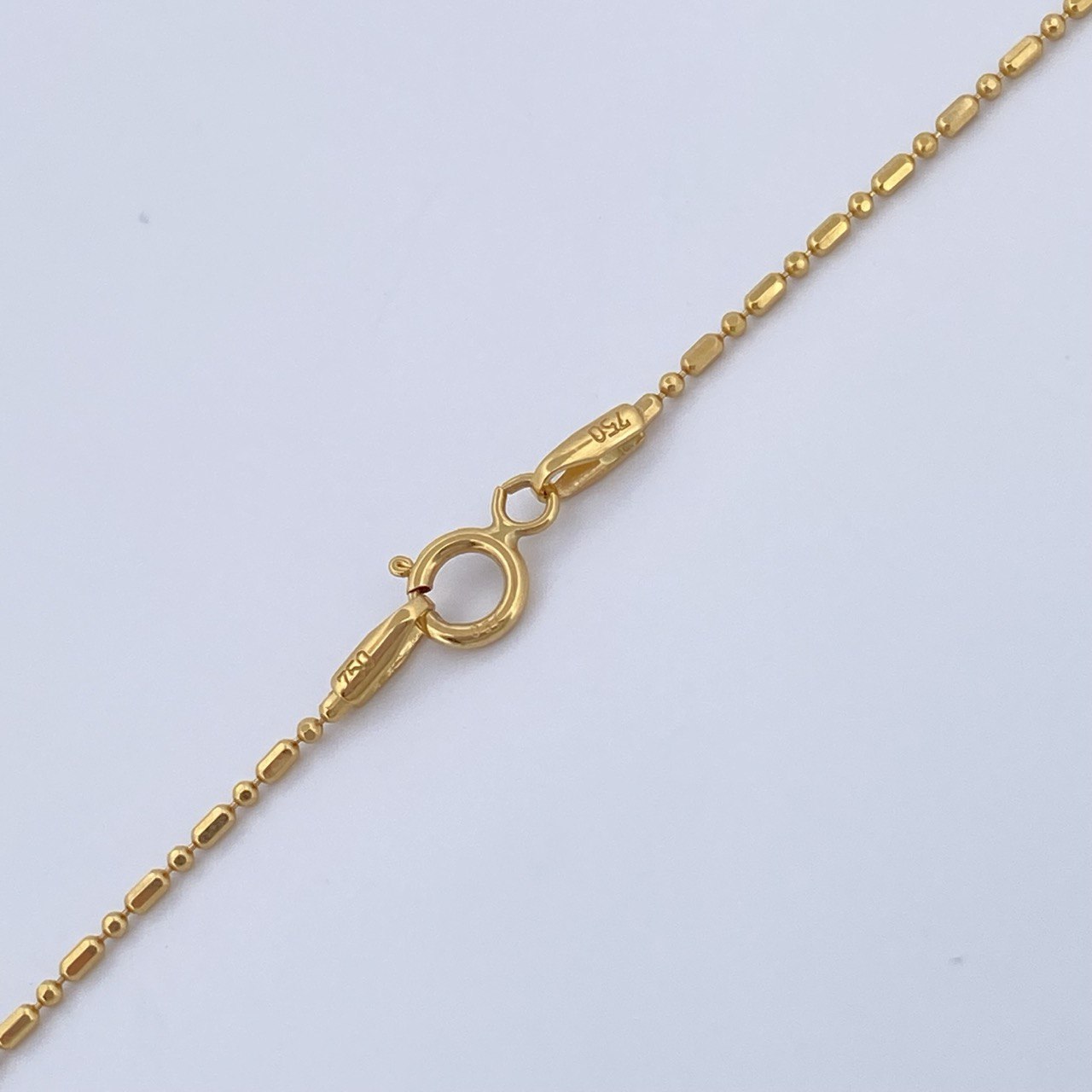 Morse Chain 2.2gr / 17 3/4 in / 18K Gold +3 &