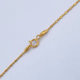 Morse Chain 2.2gr / 17 3/4 in / 18K Gold +3 &
