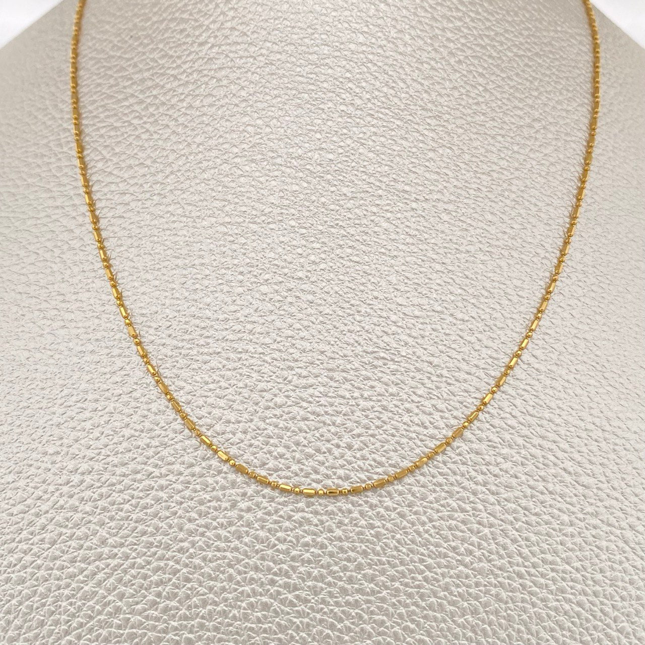 Morse Chain 2.2gr / 17 3/4 in / 18K Gold +3 &