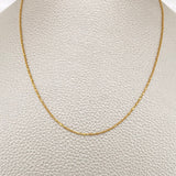 Morse Chain 2.2gr / 17 3/4 in / 18K Gold +3 &