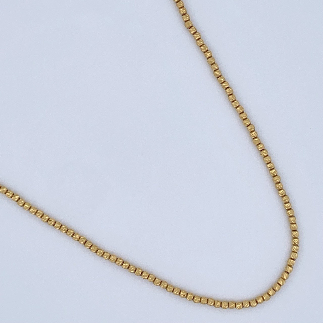 Cadena Tipo Militar 7.5gr / 19 3/4 in / Oro Amarillo +3 18K &