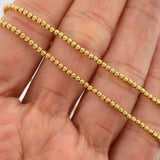 Cadena Tipo Militar 7.5gr / 19 3/4 in / Oro Amarillo +3 18K &