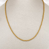 Cadena Tipo Militar 7.5gr / 19 3/4 in / Oro Amarillo +3 18K &