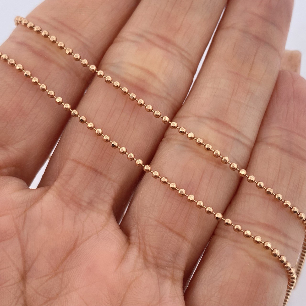 Cadena Militar 5.25gr / 23 3/4 in / Oro Rosa +3 18K &