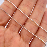 Military Chain 3.45gr / 15 3/4 in / White Gold +3 18K &