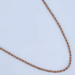 Rope Chain 3.45gr / 23 1/2 in / Three Golds +3 18K &
