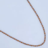 Rope Chain 3.45gr / 23 1/2 in / Three Golds +3 18K &