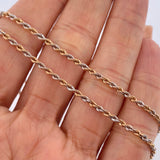 Rope Chain 3.45gr / 23 1/2 in / Three Golds +3 18K &