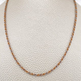 Rope Chain 3.45gr / 23 1/2 in / Three Golds +3 18K &