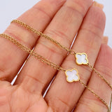 Clover Chain Classic Link 4.25gr / 17 1/4 in / 18K Gold +4 &