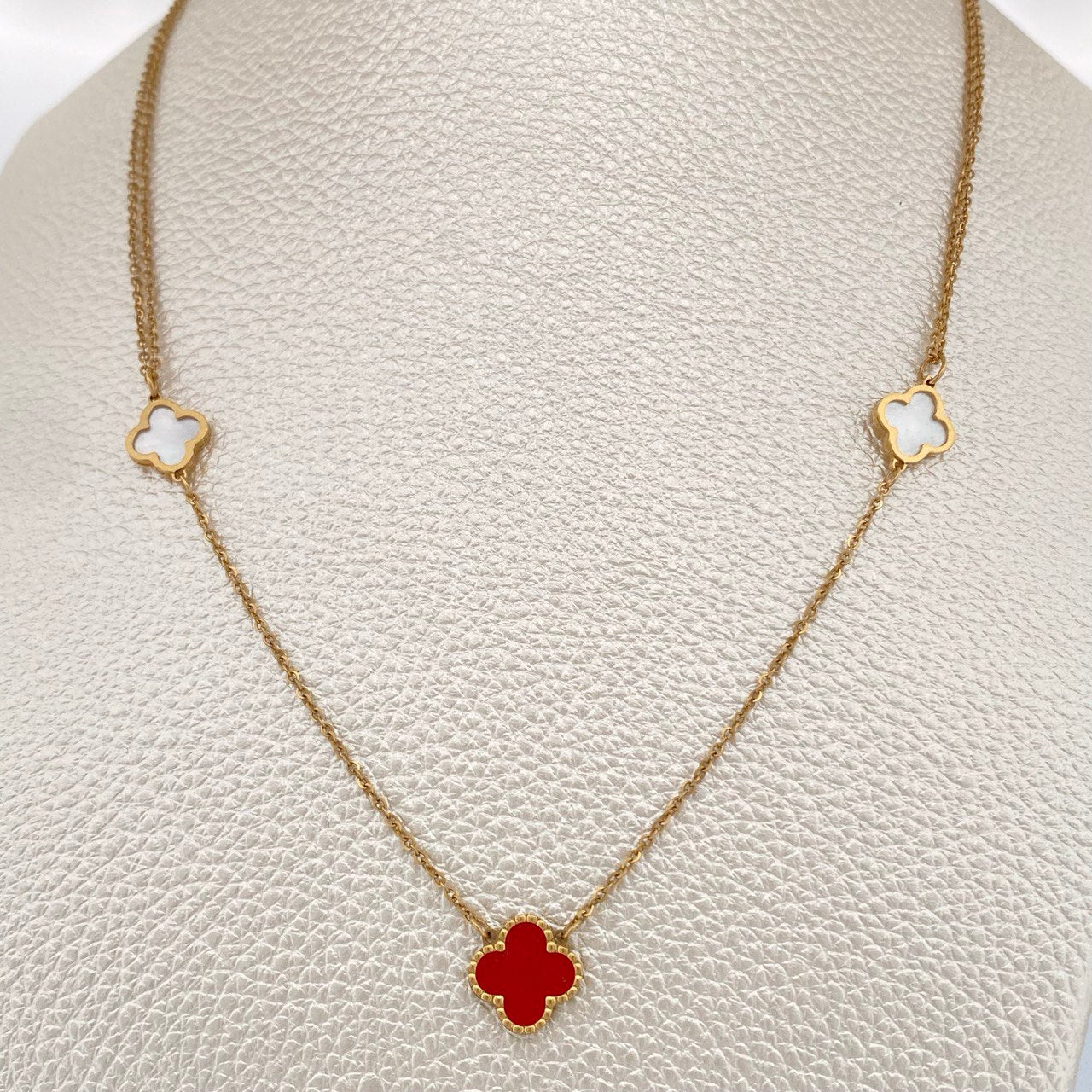 Clover Chain Classic Link 4.25gr / 17 1/4 in / 18K Gold +4 &