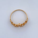 Crown Ring Dots 1.85gr / Size 6 / 18K Gold &