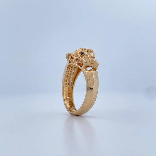 Anillo Pantera 7.45gr / T8 1/2 / Oro Amarillo 18K &