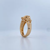 Anillo Pantera 7.45gr / T8 1/2 / Oro Amarillo 18K &