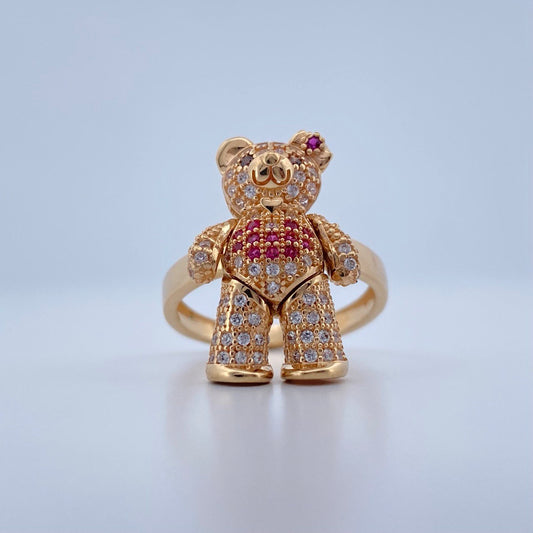 Anillo Oso Articulado 6.25gr / T7 / Oro Amarillo 18K &