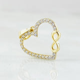 Pendant Silhouette Infinity Heart 0.8gr / 0.8in / 18K Gold Yellow ©