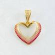 Heart Silhouette Pendant 3.45gr / 1 1/4 in / 18K Gold