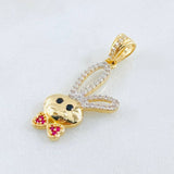 Dije Rostro Conejo 2.5gr / 1 1/4 in / Oro Amarillo 18K ©