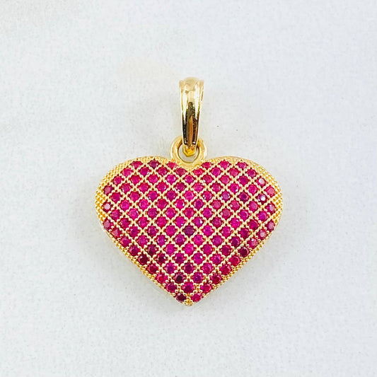 Dije Corazón Túpido 2gr / 1 in / Oro Amarillo 18K ©