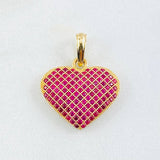 Dije Corazón Túpido 2gr / 1 in / Oro Amarillo 18K ©