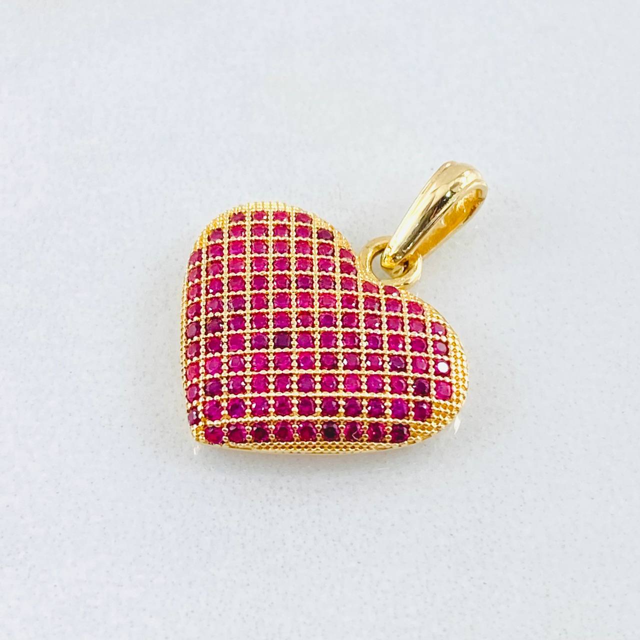 Dije Corazón Túpido 2gr / 1 in / Oro Amarillo 18K ©